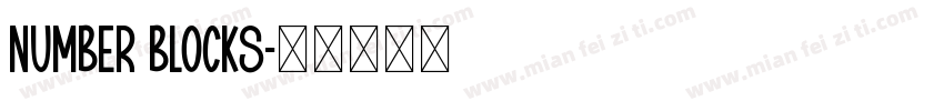 Number Blocks字体转换